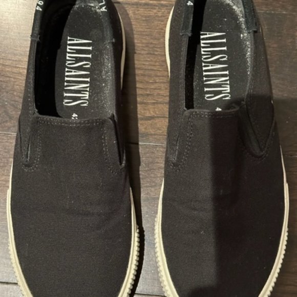 ALLSAINTS Manny_Black Slip On Men's US 9 EU42 sneakers fit on small side - Picture 8 of 10